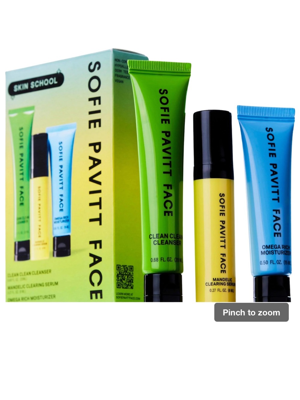Trio Skincare Set - Green Clean Cleanser